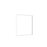 Großes Badezimmer im modernen und minimalistischen Stil mit weißen Möbeln, schwarzer Arbeitsplatte, quadratischen Waschbecken, Spiegelschränken mit Licht, Walk-in-Dusche