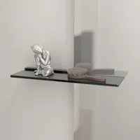 Moderne Badezimmerablage aus Glas, die dem Raum Stil und Eleganz verleiht.